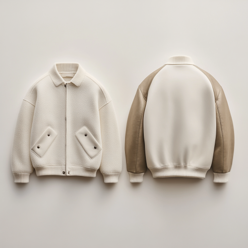 A Luxurious Varsity Jacket in Expertly Captured Detail