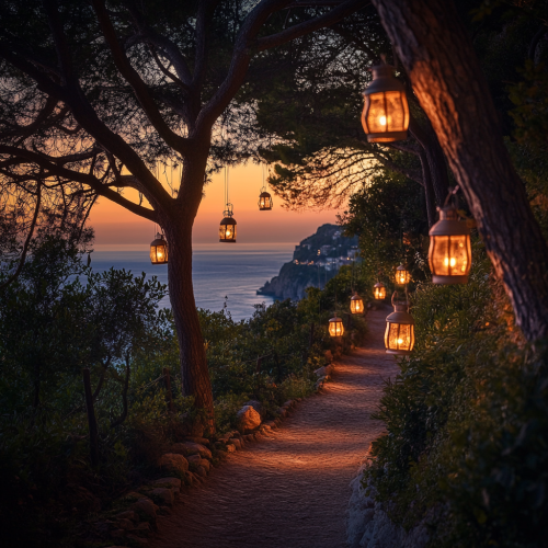 A Magical Sunrise Path by the Sea