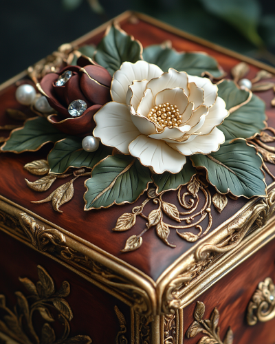 A Magical Versailles-Themed Cake with Jewelry Box Design