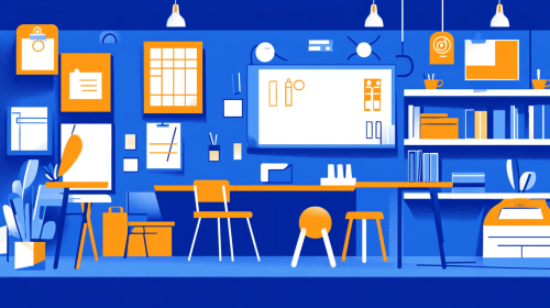 A Minimalist, Vibrant 2D Vector School Playground