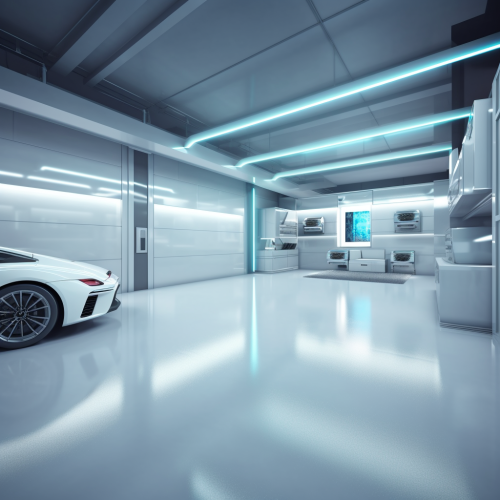 A Modern, Bright Garage with High-Tech Design