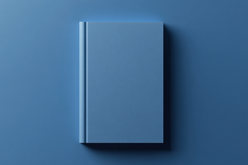 A Modern Blue Book Cover Design