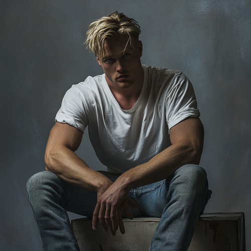 A Moody Calvin Klein Ad with Male Model