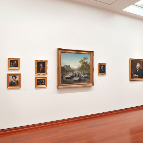 A Museum Wall and Wooden Floor No Artworks