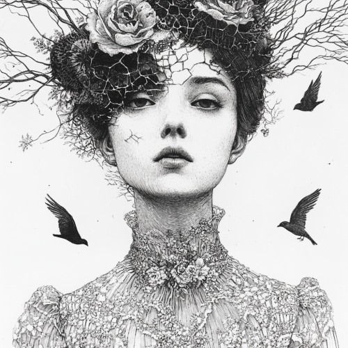 A Mysterious Victorian Portrait of Melancholy Beauty