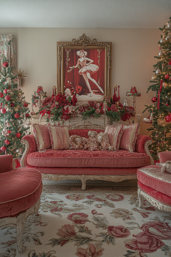 A Nutcracker Suite-Inspired Living Room Decoration