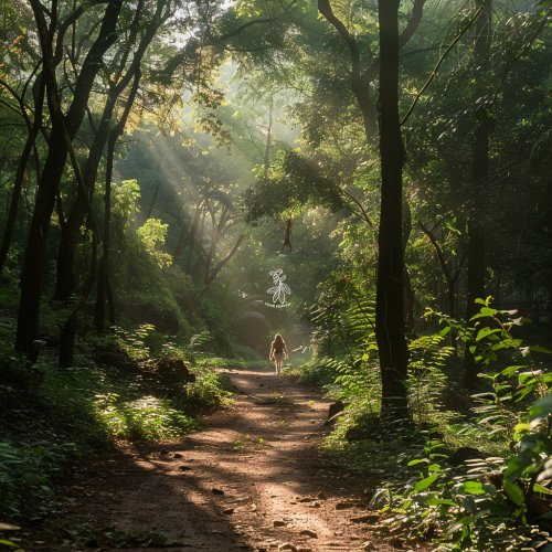 A Peaceful Walk Through Forest: Connecting with Nature