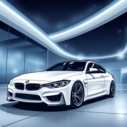 A Picture of a Cool White Car