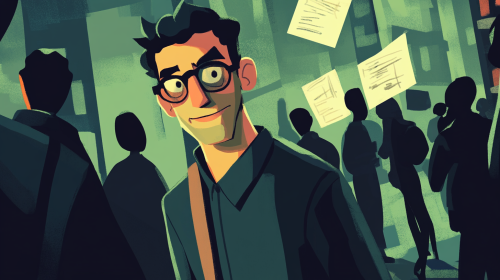 A Predator's Cunning Stalk: Observing His Next Prey.