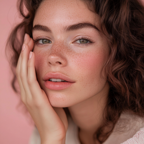 A Pretty Young Girl with Natural Beauty A Pretty Young Girl with Natural Beauty