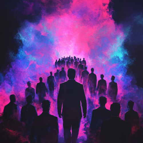 A Professional Leader Guides Diverse Team in Black