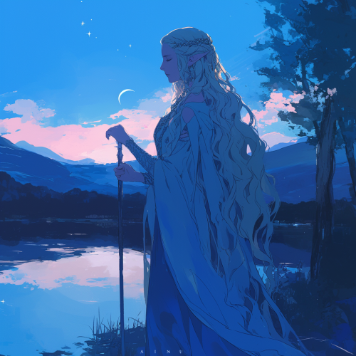 A Quiet Night with Galadriel by the Lake