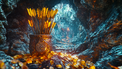 A Quiver and Leaves in a Colorful Cave