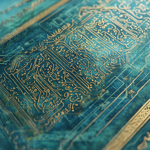 A Quran page merging spirituality with technology