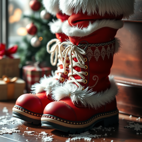 A Realistic Picture of Santa's Boots