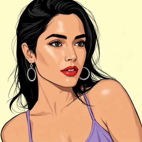 A Realistic Portrait of Salma Hayek