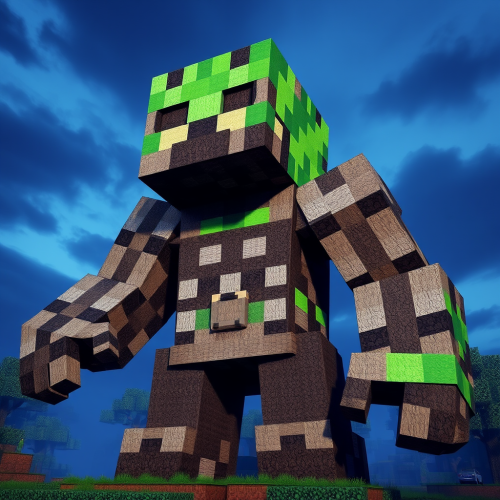 A Realistic Titan Minecraft Creeper