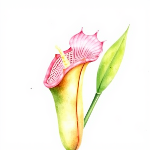 A Realistic Watercolour of Venus Fly Trap
