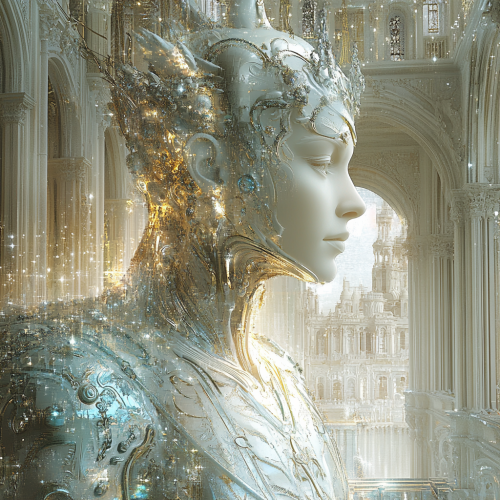 A Regal Figure in Renaissance Surrealism: A Masterpiece