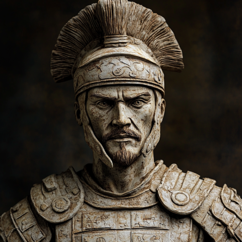 A Roman Centurion in Terracotta: Ancient Fusion Art