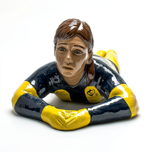 A Rugby Dummy Resembling Ilona Maher A Rugby Dummy Resembling Ilona Maher