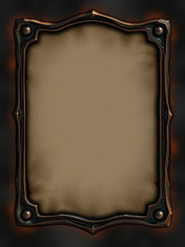 A Rustic, Magical Fantasy Card Border