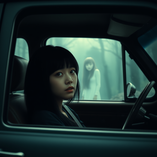 A Scary Car Ride Through a Foggy Forest.