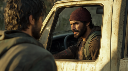 A Serious Conversation By Beige Ford Pickup