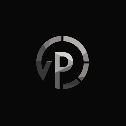 A Simple Black and White GPS Logo