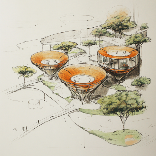 A Sketch of Plant Area with Storage Tanks