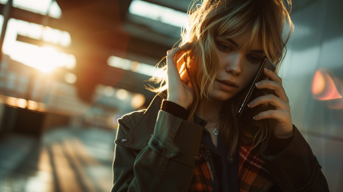 A Smartly Dressed Person Making a Phone Call