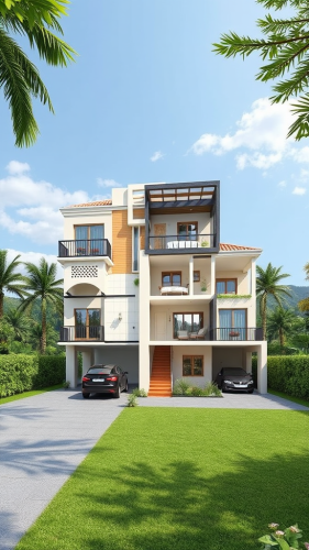 A South-Facing Two-Story House Plan