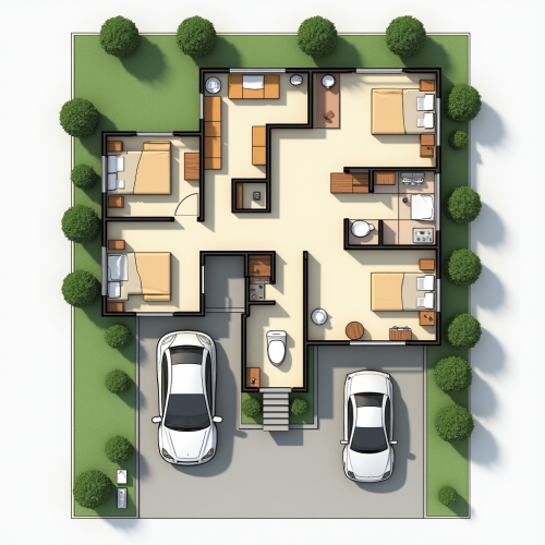 A Spacious Five Bedroom House with Greenery Area