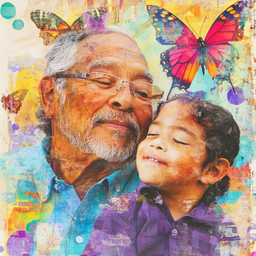 A Special Father's Day Card with Bright Colors