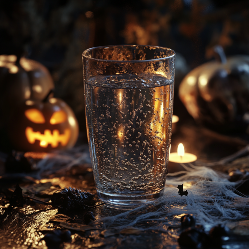 A Spooky Halloween Glass of Water