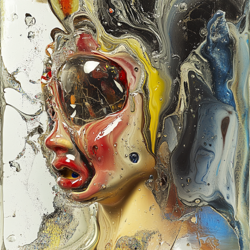 A Strange Doll Head and Animal Mask Image