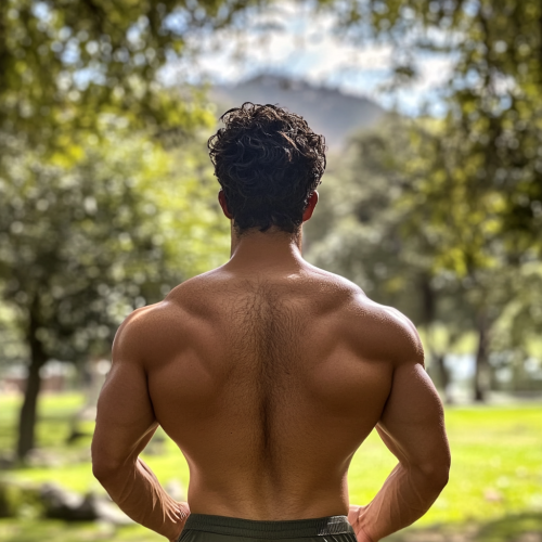 A Strong Chilean Man in Nature