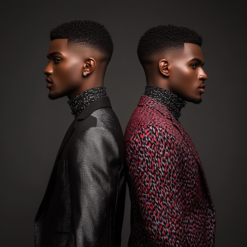 A Stylish African Man in Two Different Outfits