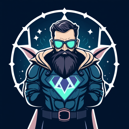 A Superhero Charles Hoskinson from Cardano Logo