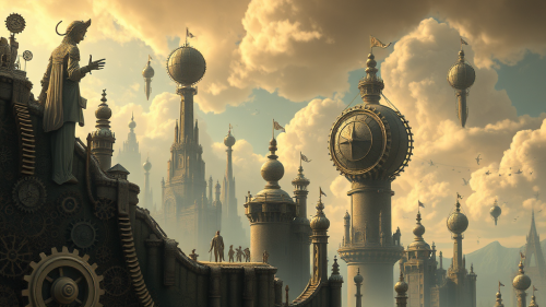 A Surreal Clockwork World of Mechanical Creatures