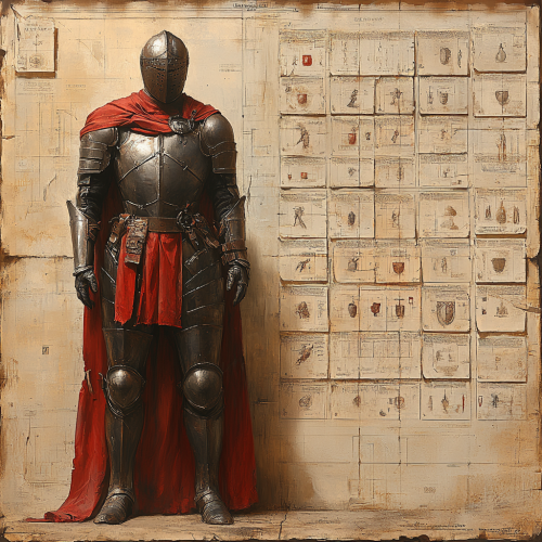 A Symmetrical Layout of Ancient Texts and Paintings