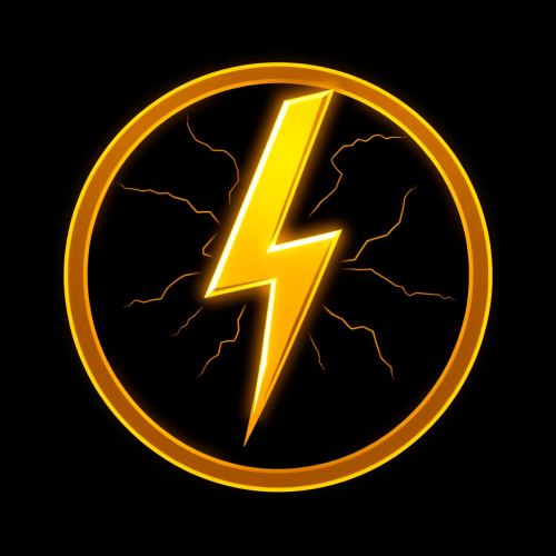 A Vector Styled Golden Forex Lightning Logo A Vector Styled Golden Forex Lightning Logo