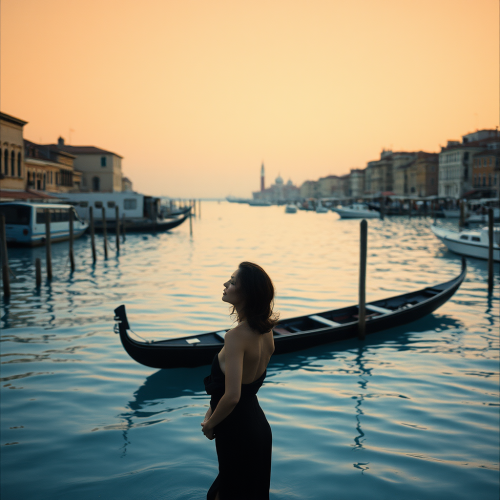 A Vogue Supermodel Photoshoot in Venice Lagoon
