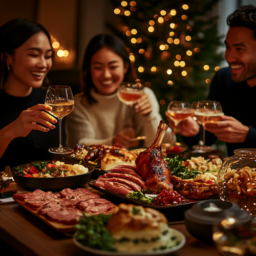 A Warm New Year Dinner with Family and Friends