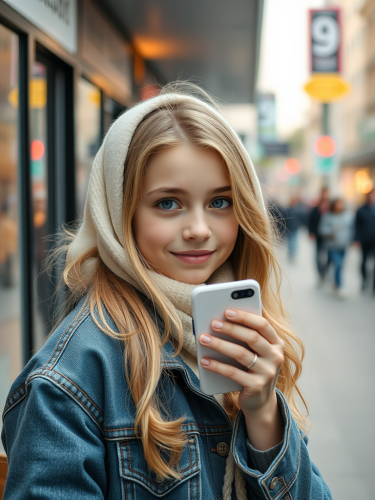 A White Girl Smiling