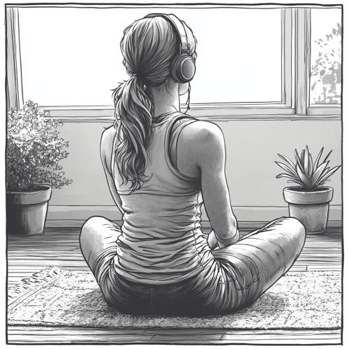 A Woman Doing Pilates on Rug Page