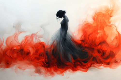 A Woman of Pure Light in Heaven