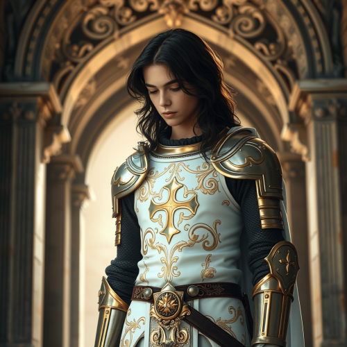 A Young Knight in Quiet Contemplation