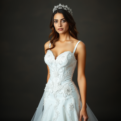 A Young Lebanese Bride in Stunning Princess Dress