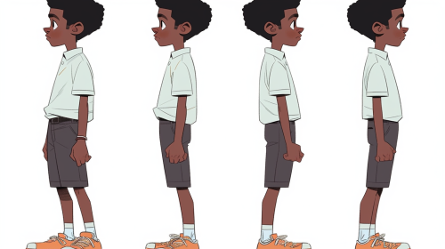 A Young Man in Afrocentric Attire - Vector Style